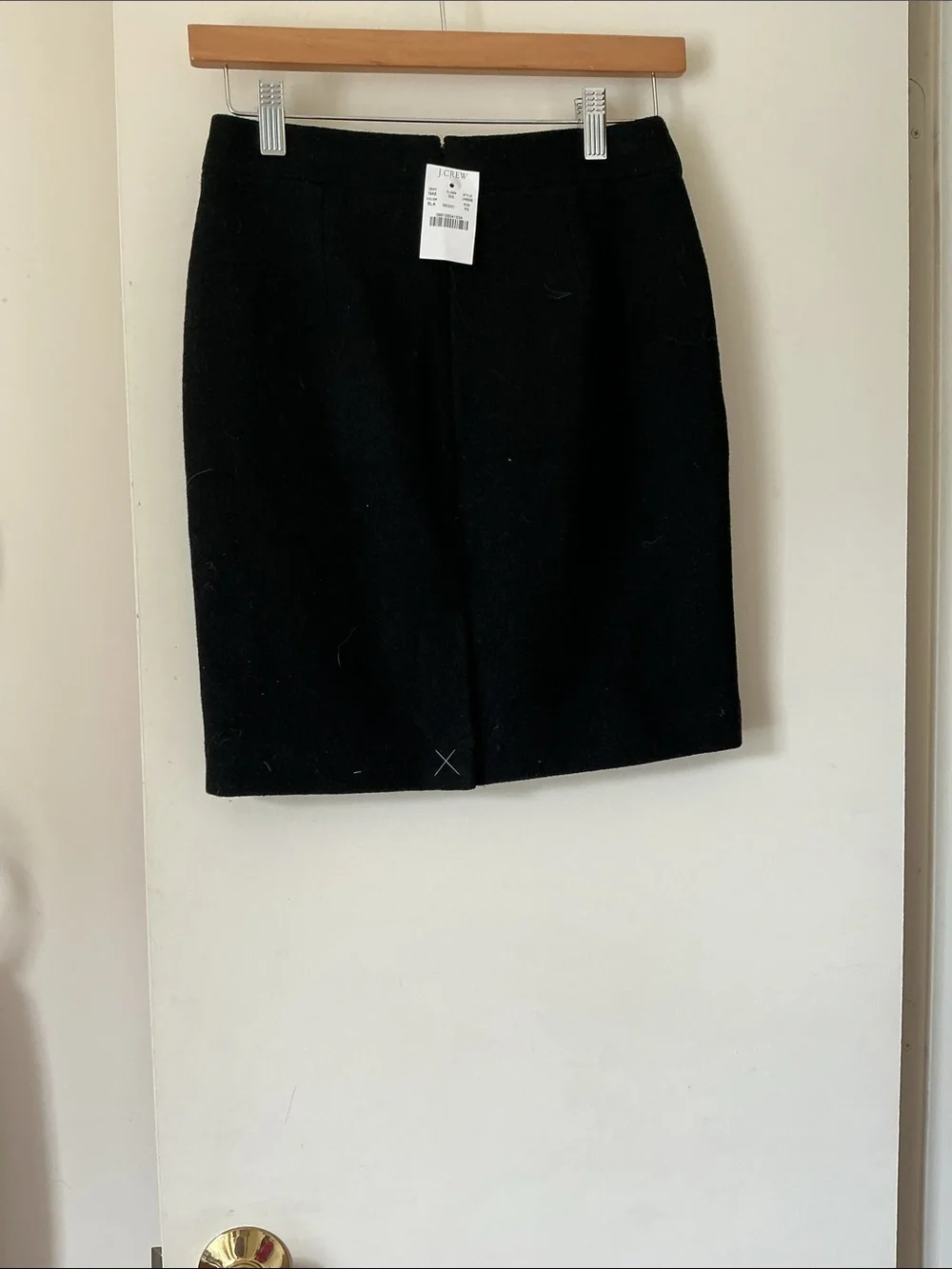J. CREW Classic Black Wool Women's Pencil Skirt -